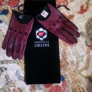 Fratelli Orsini leather driving gloves EUC